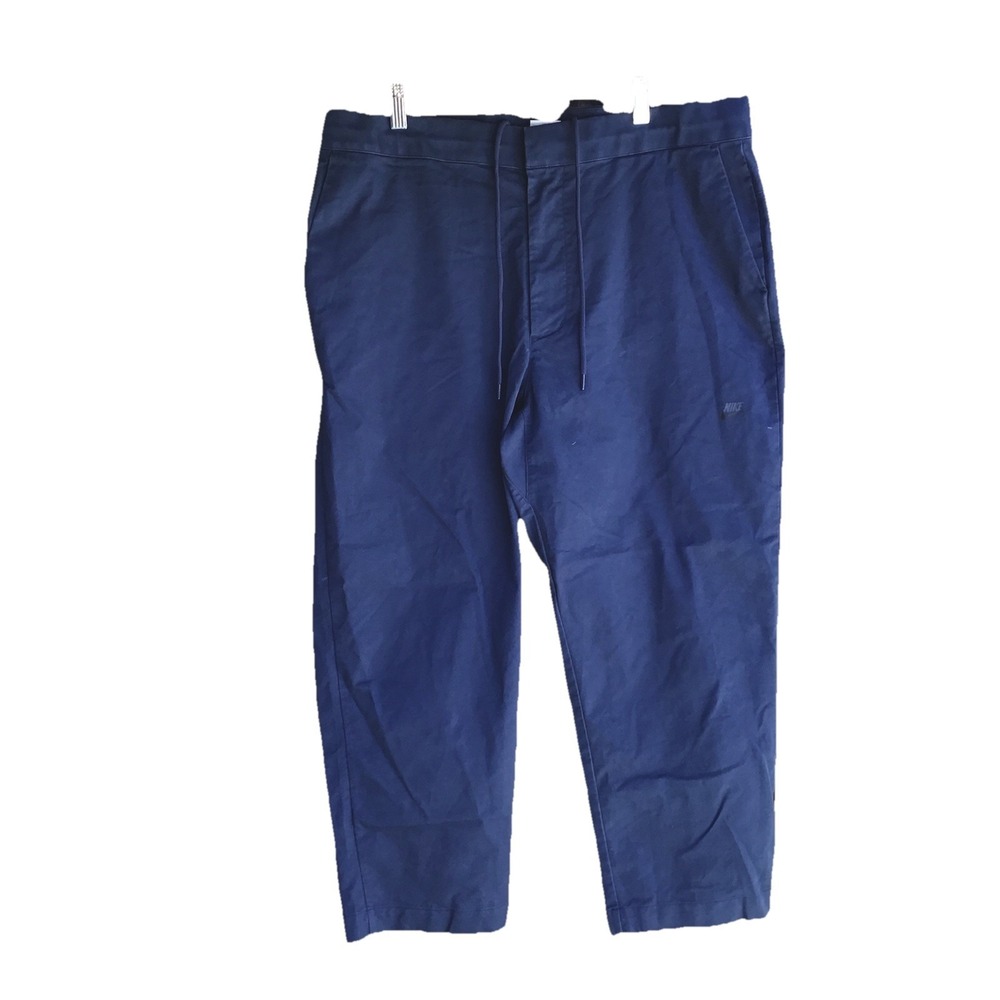 Nike Sportswear Essentials Woven Utility Pants Navy Men's 36 Cropped